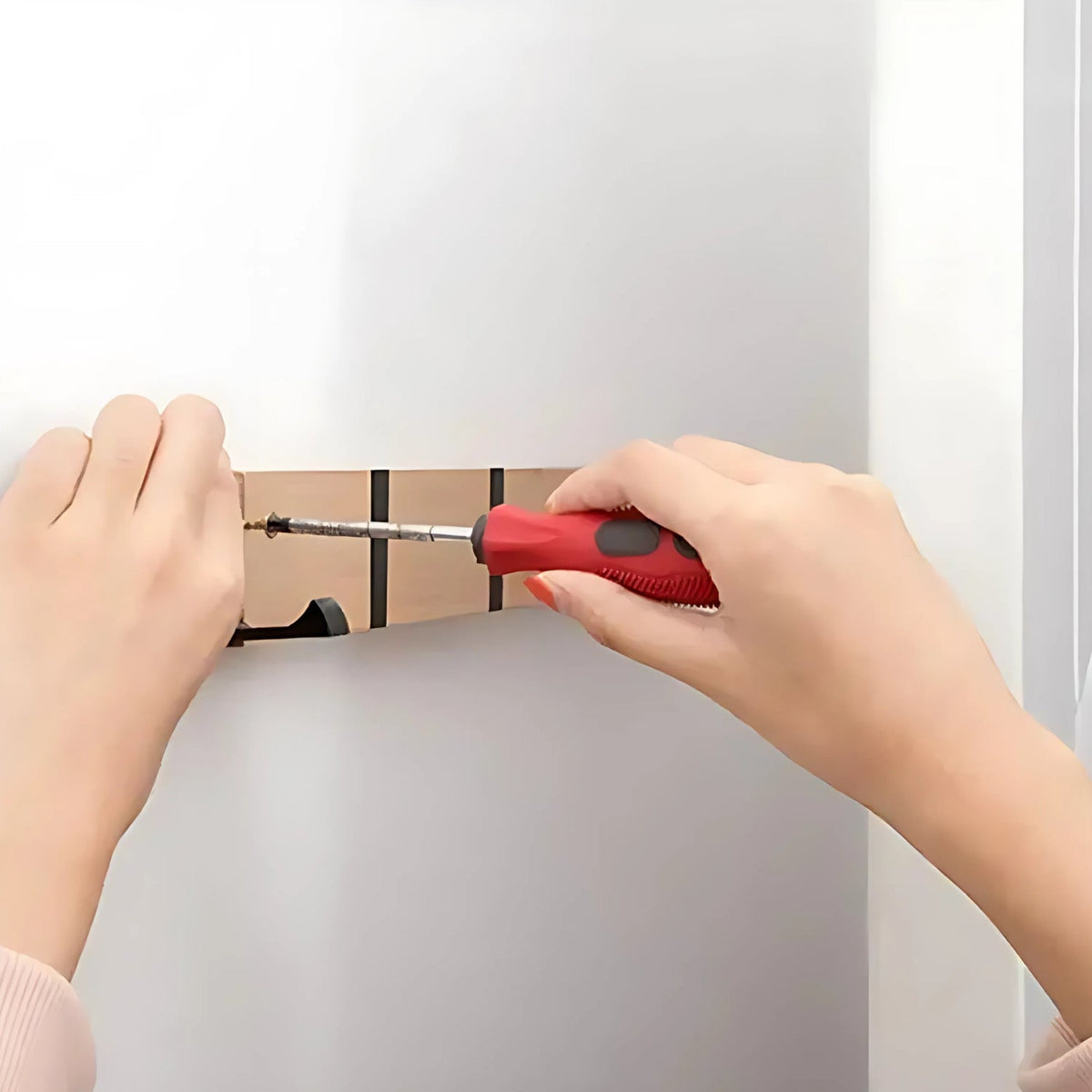 Functional Flip Wooden Wall Hook Rack