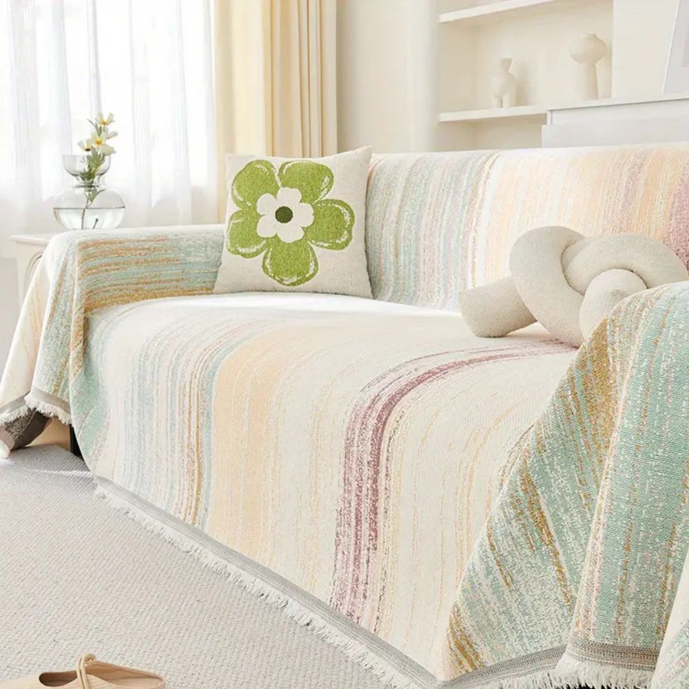 Serene Stripes Sofa Cover