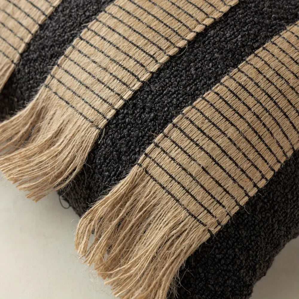 Handwoven Bohemian Stripe Cushion Cover