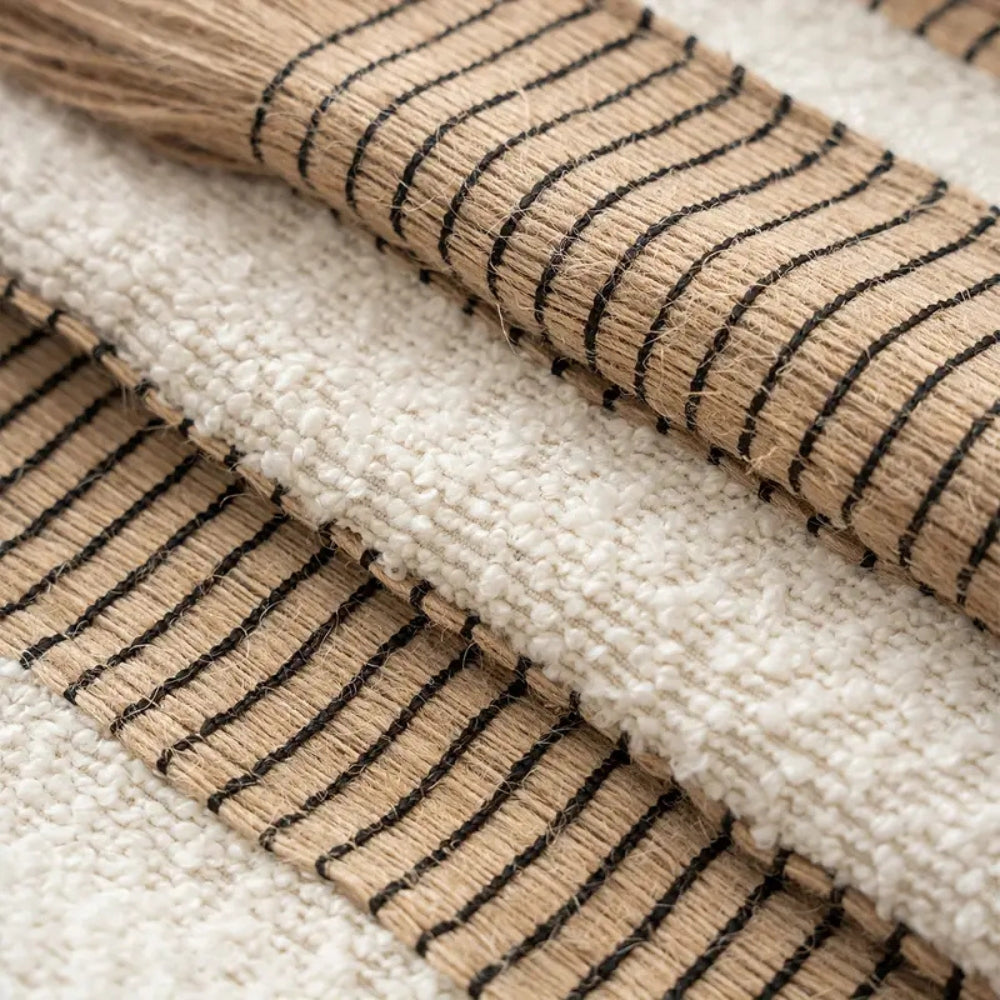 Handwoven Bohemian Stripe Cushion Cover
