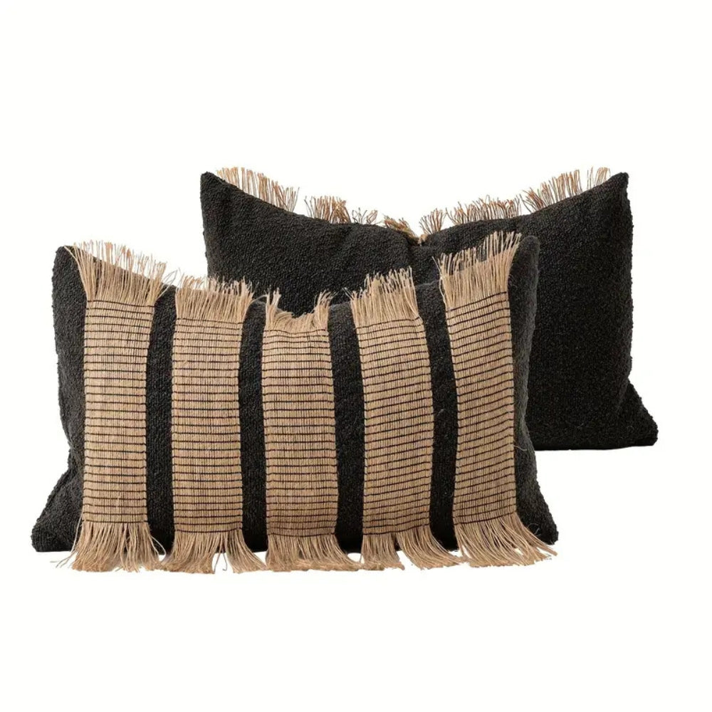 Handwoven Bohemian Stripe Cushion Cover