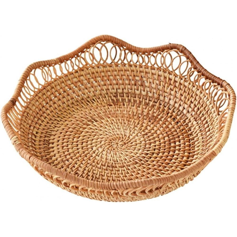 Handwoven Rattan Floral Basket