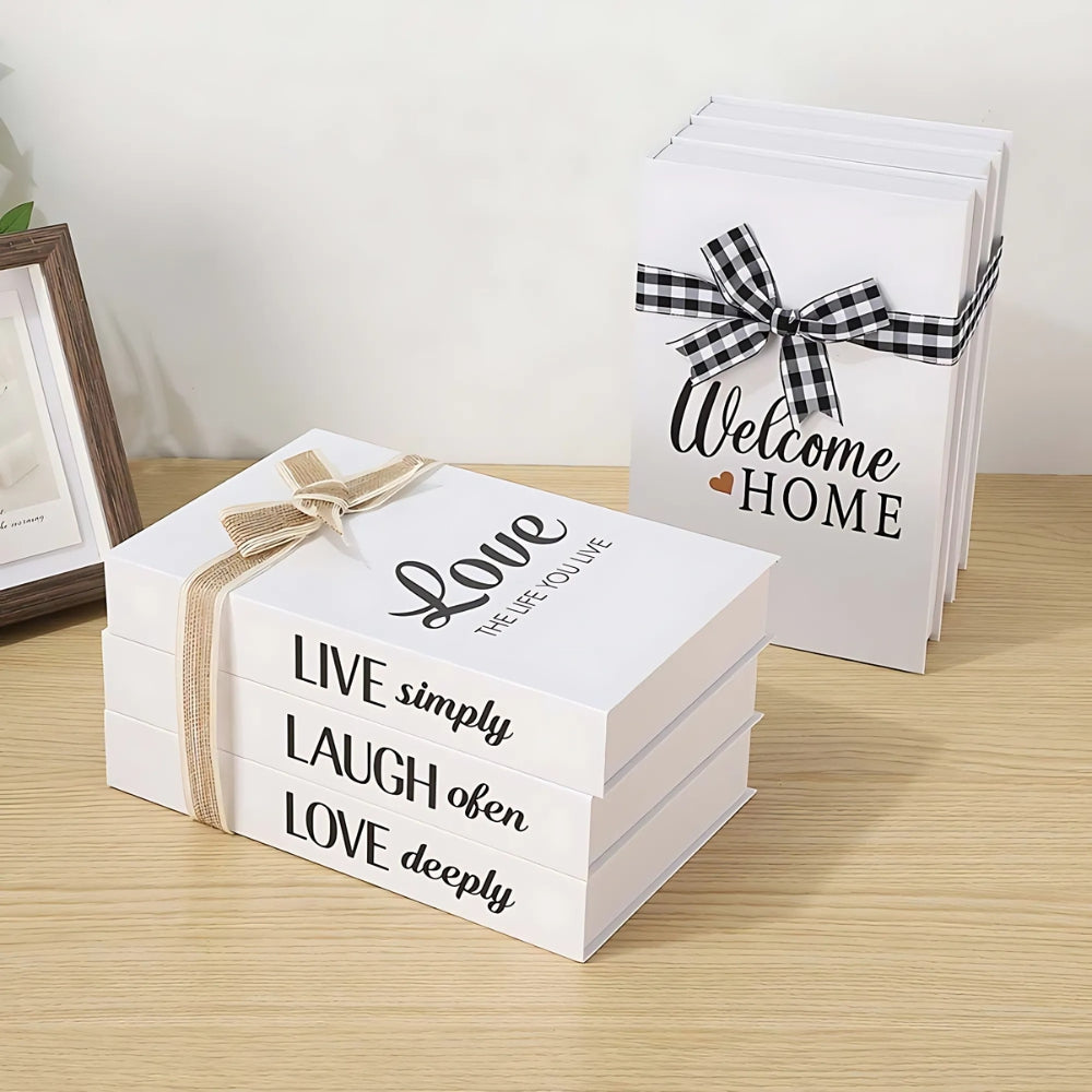 Inspiré Rustic Book Stack Home Shelf Decor