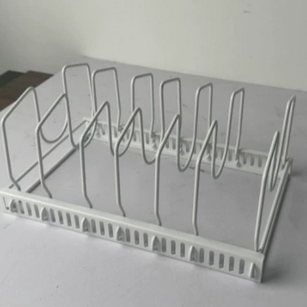 Iron Dish Pot Lid and Utensils Storage Rack