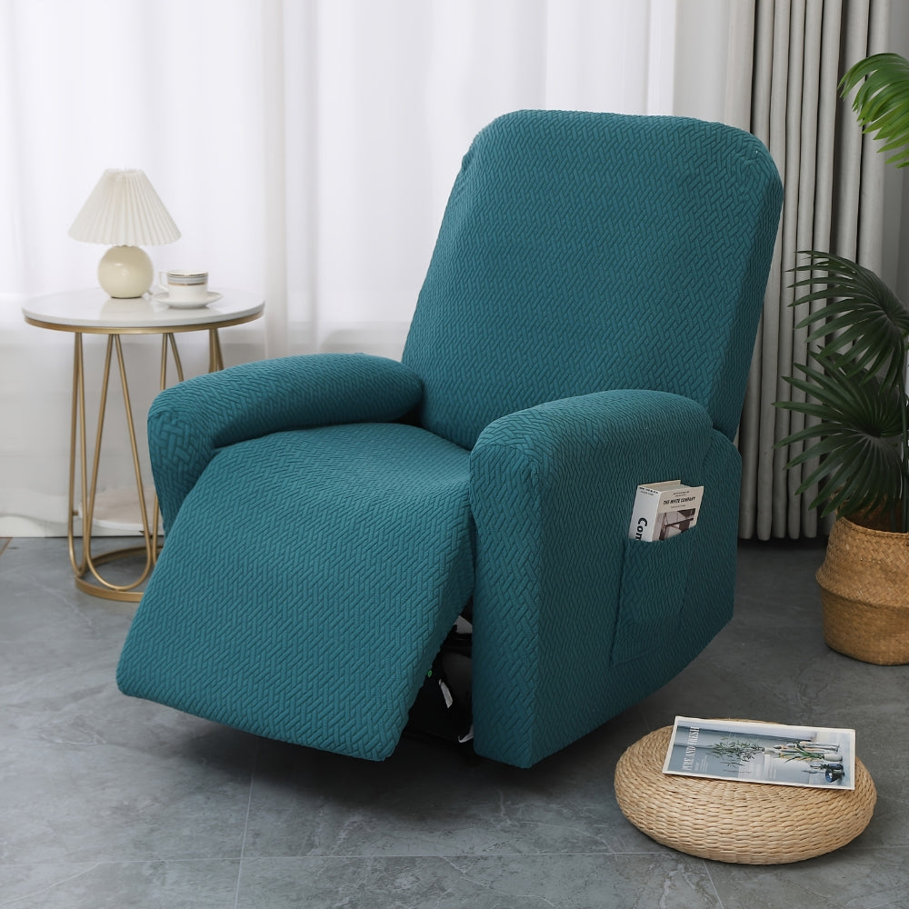 Juno Fitted Recliner Chair Cover Soft Pocket