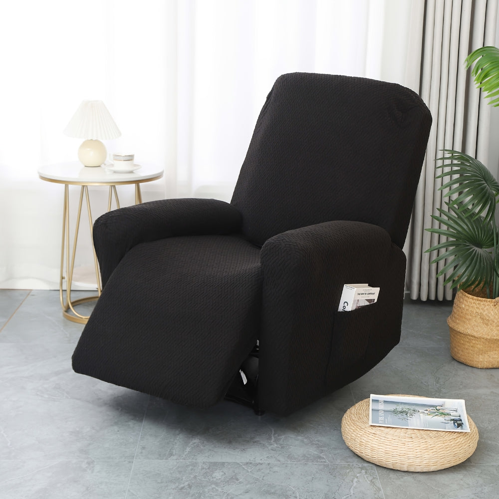 Juno Fitted Recliner Chair Cover Soft Pocket