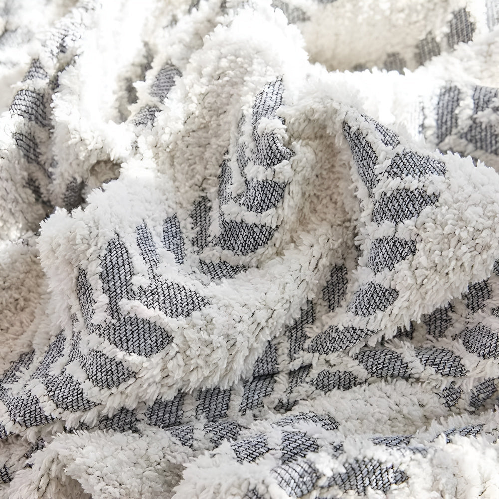 Leaf Fringed Lace Sofa Cover