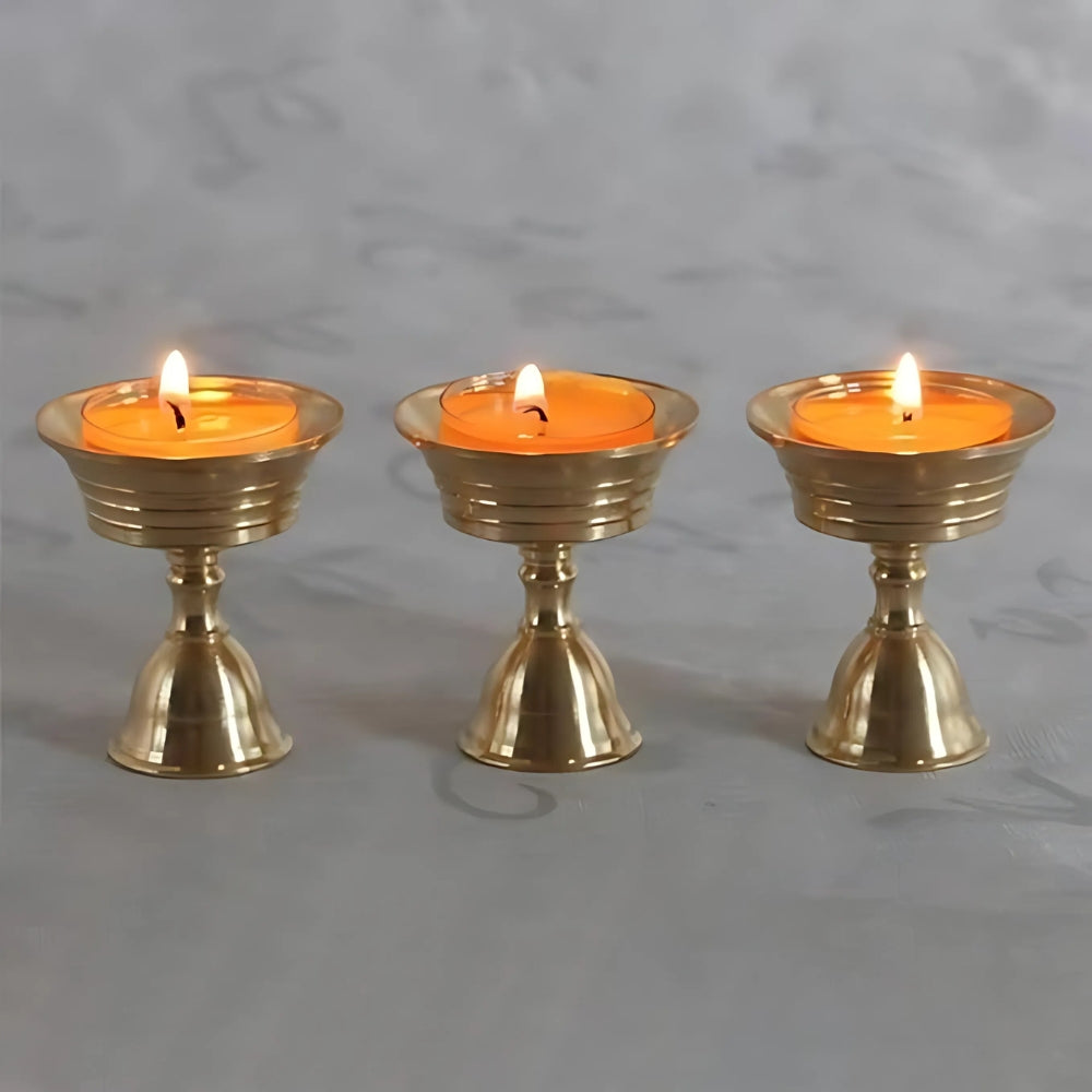 Vintage Copper Cup Candle Holder
