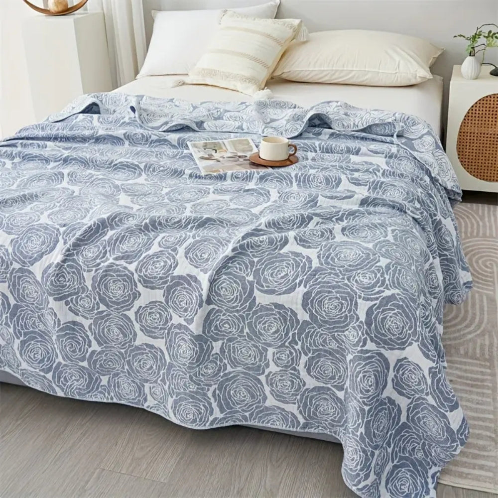Lure Whisper Rose Cotton Blanket