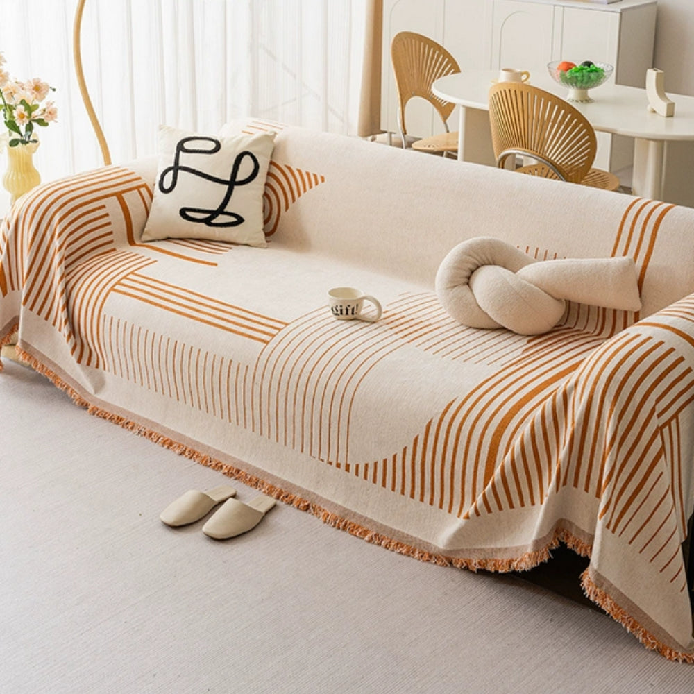 Luxurious Snowflake Chenille Sofa Cover