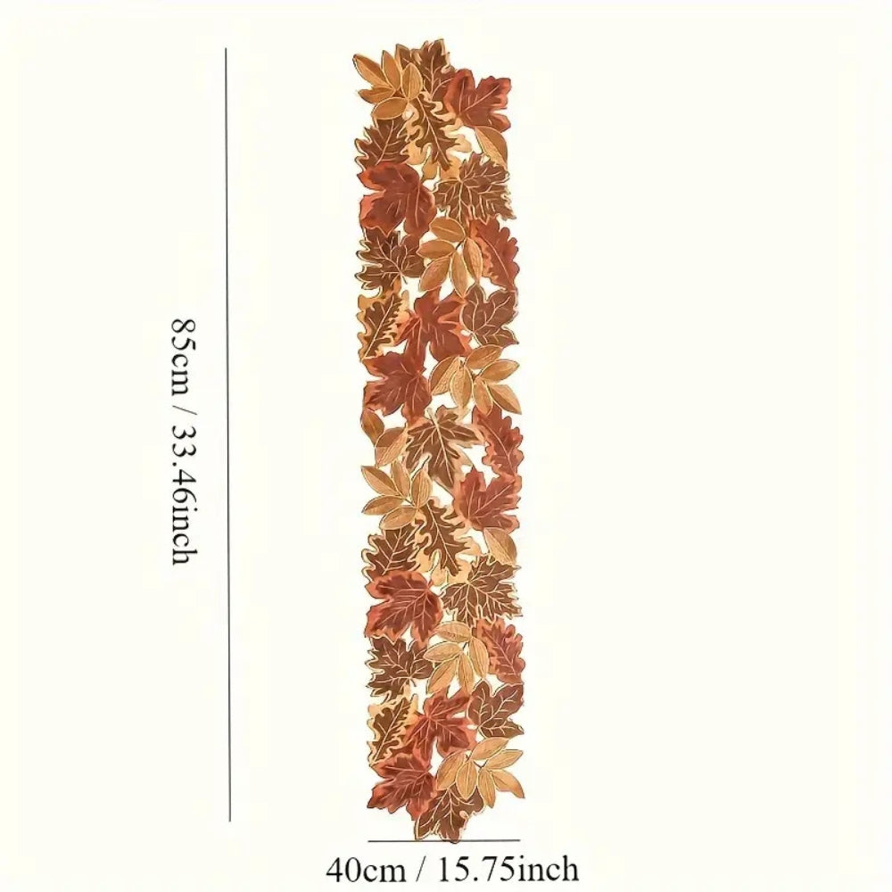 Autumn Leaves Table Runner for Dining Decor