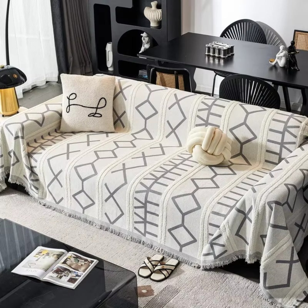 Maze Four-Season Chenille Sofa Cover