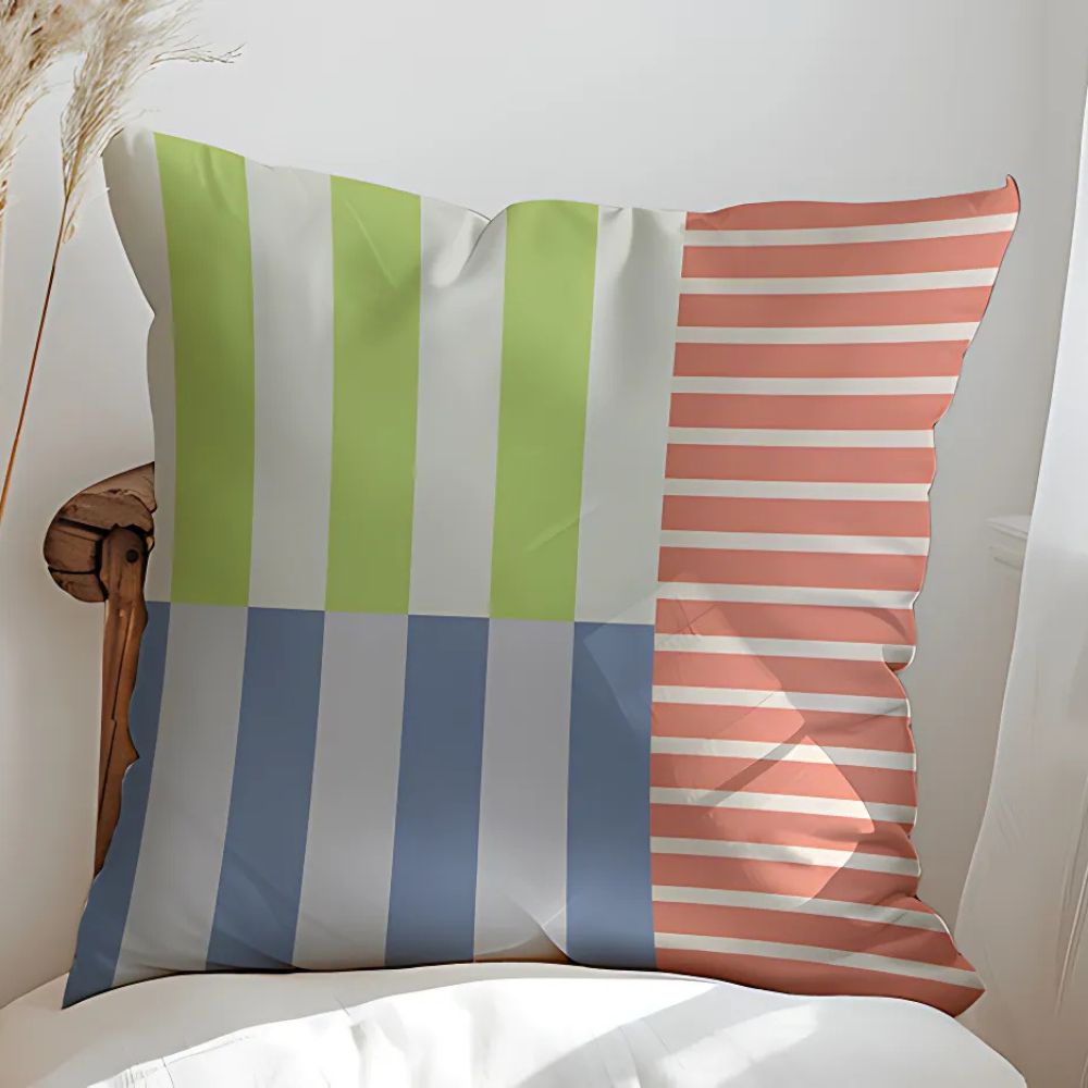Mod Blocks Striped Cushion Cover