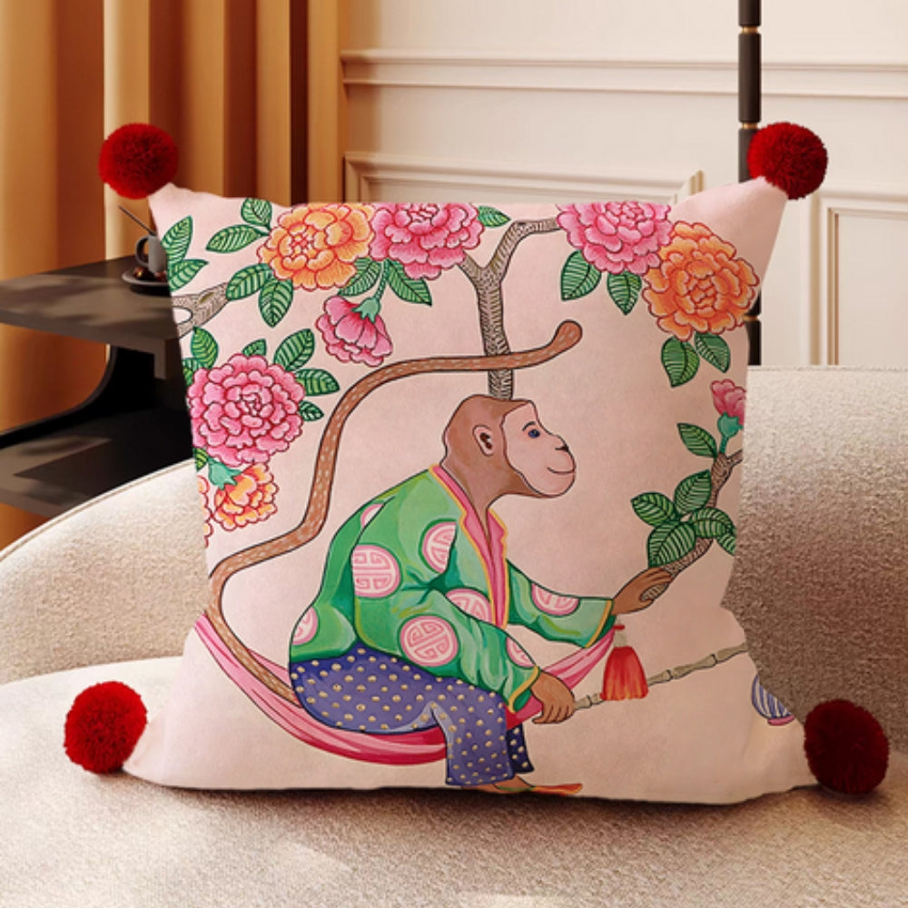 Monkey Garden Cushion Cover Collection