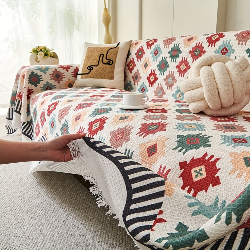 Nomad Charm Geometric Sofa Throw Cover
