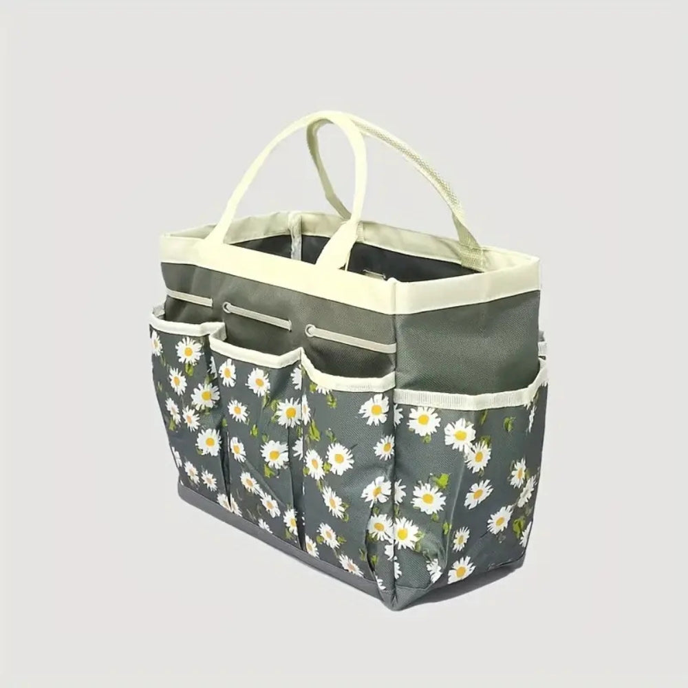 Oxford Floral Garden Tool Organizer Bag