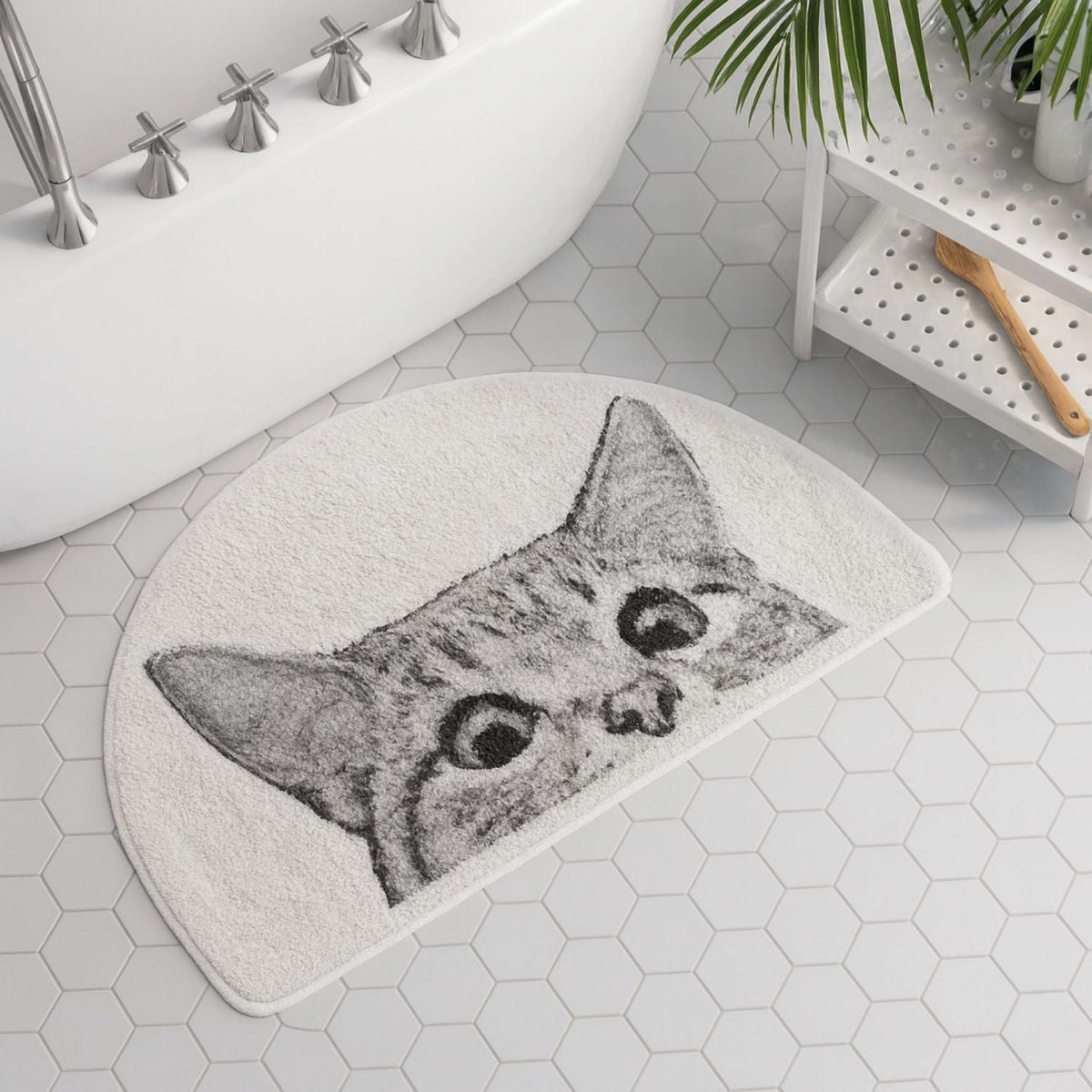 Peeping Kitty Bath Mat