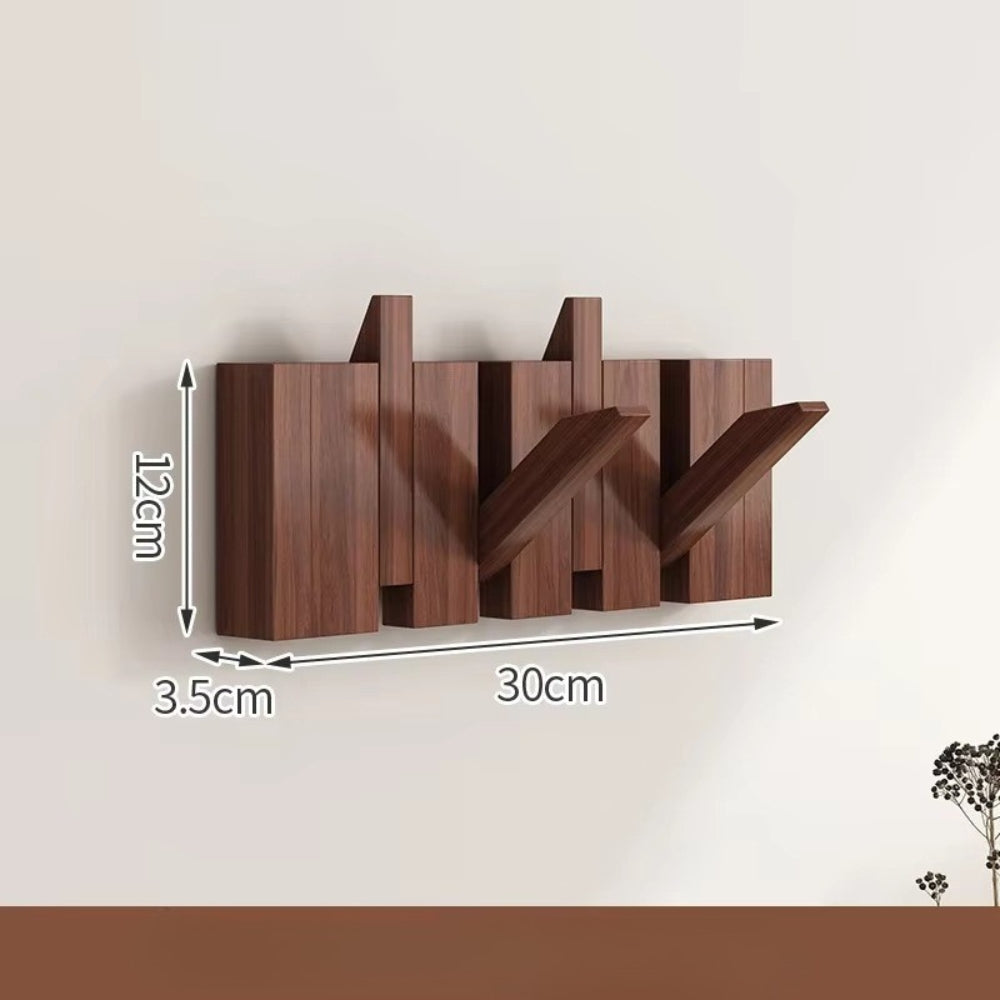 Piano Foldable Wooden Flip Hook Wall Rack