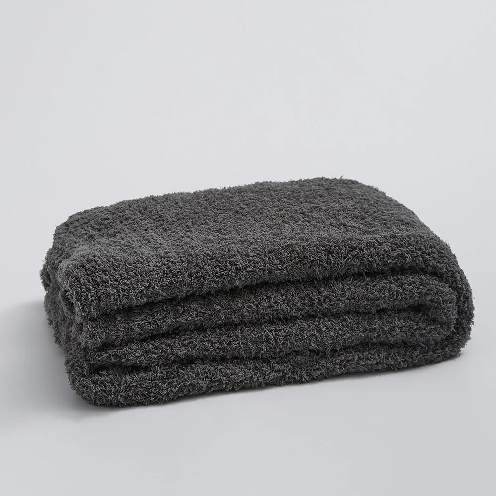 Soft Nest Minimalist Knit Throw Blanket