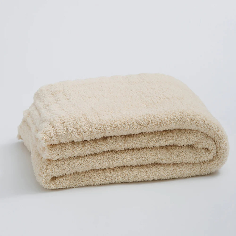 Soft Nest Minimalist Knit Throw Blanket