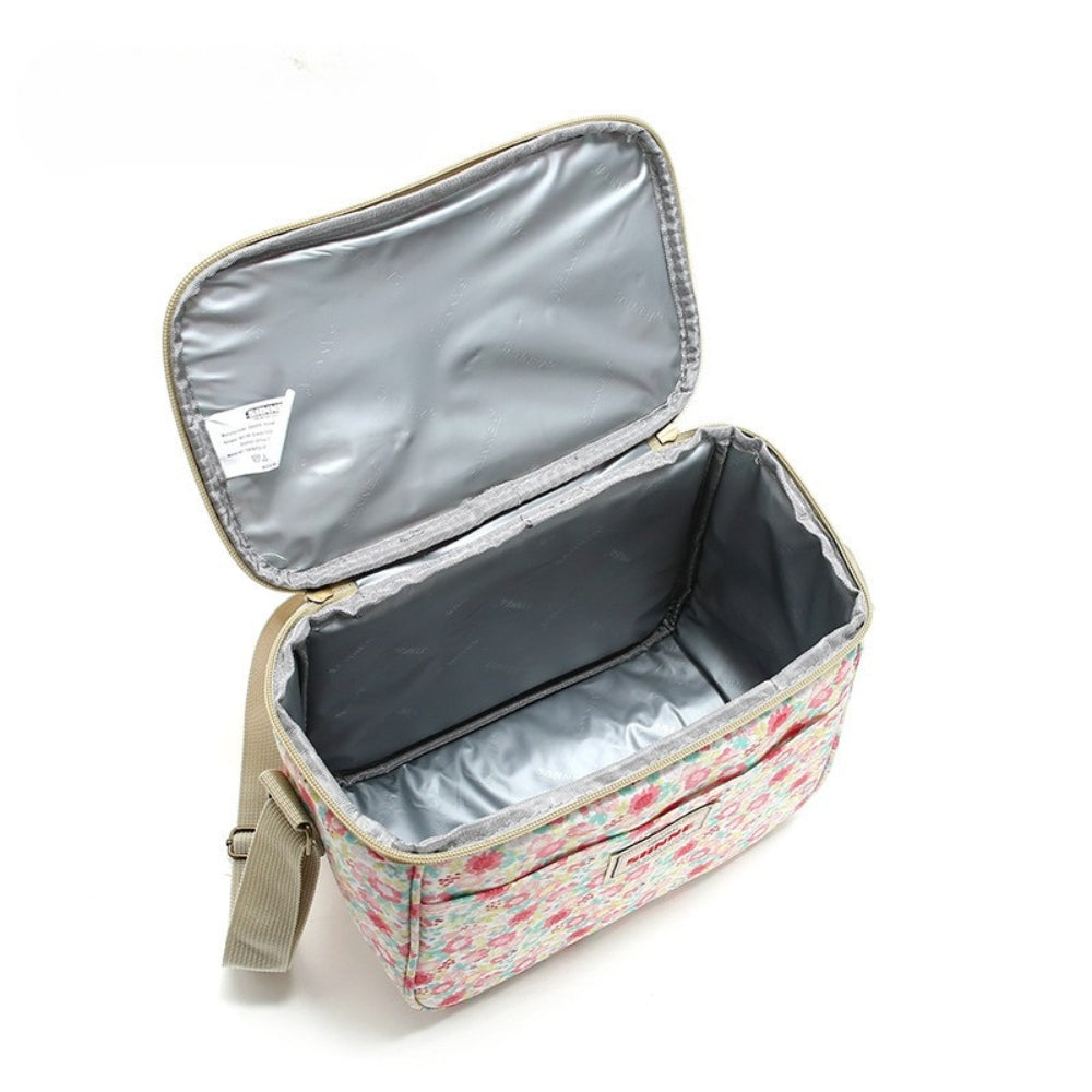 Stylish Retro Floral Insulated Picnic Lunch Bag