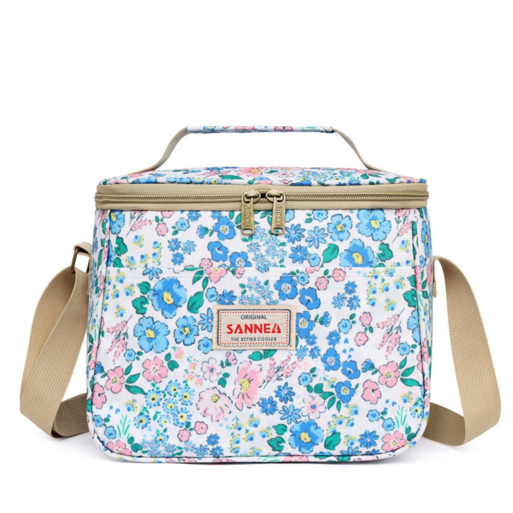 Stylish Retro Floral Insulated Picnic Lunch Bag