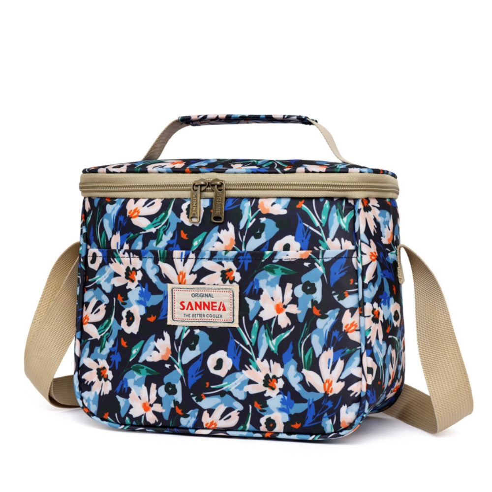 Stylish Retro Floral Insulated Picnic Lunch Bag