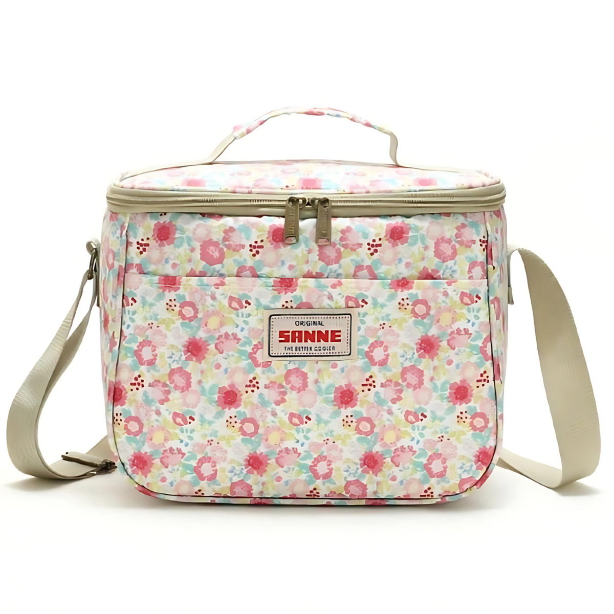 Stylish Retro Floral Insulated Picnic Lunch Bag