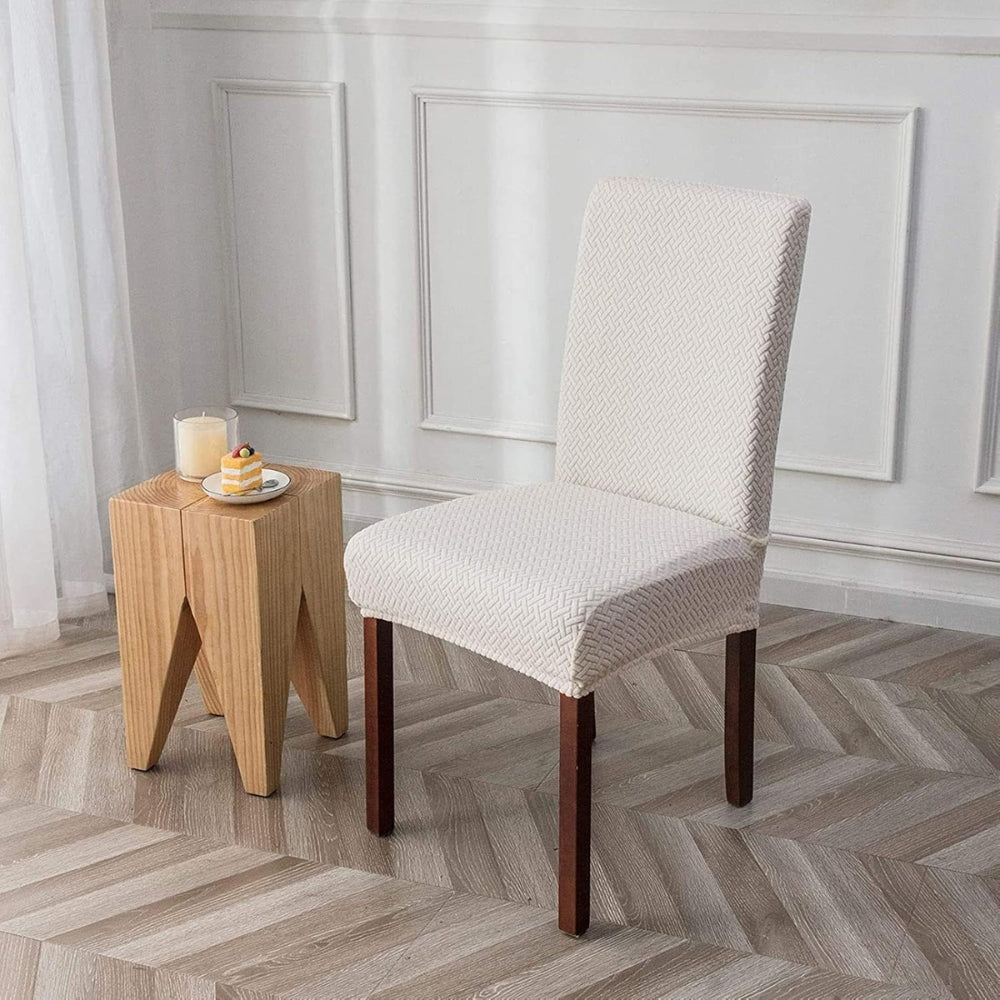 Sylva Jacquard Velvet Stretch Dining Chair Cover