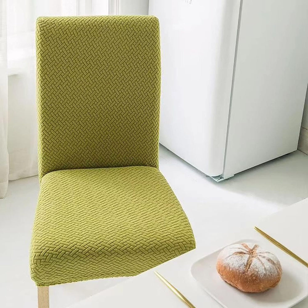 Sylva Jacquard Velvet Stretch Dining Chair Cover