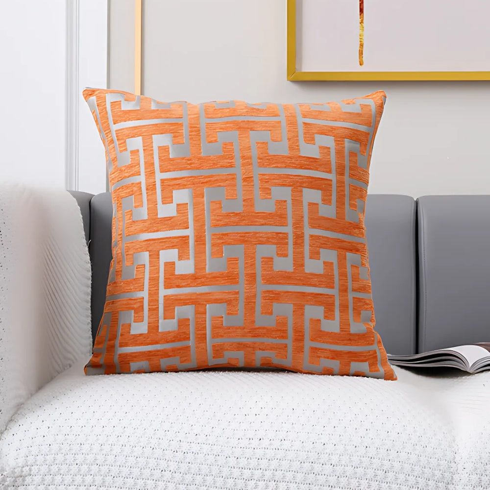 Timeless Maze Pattern Cushion Cover