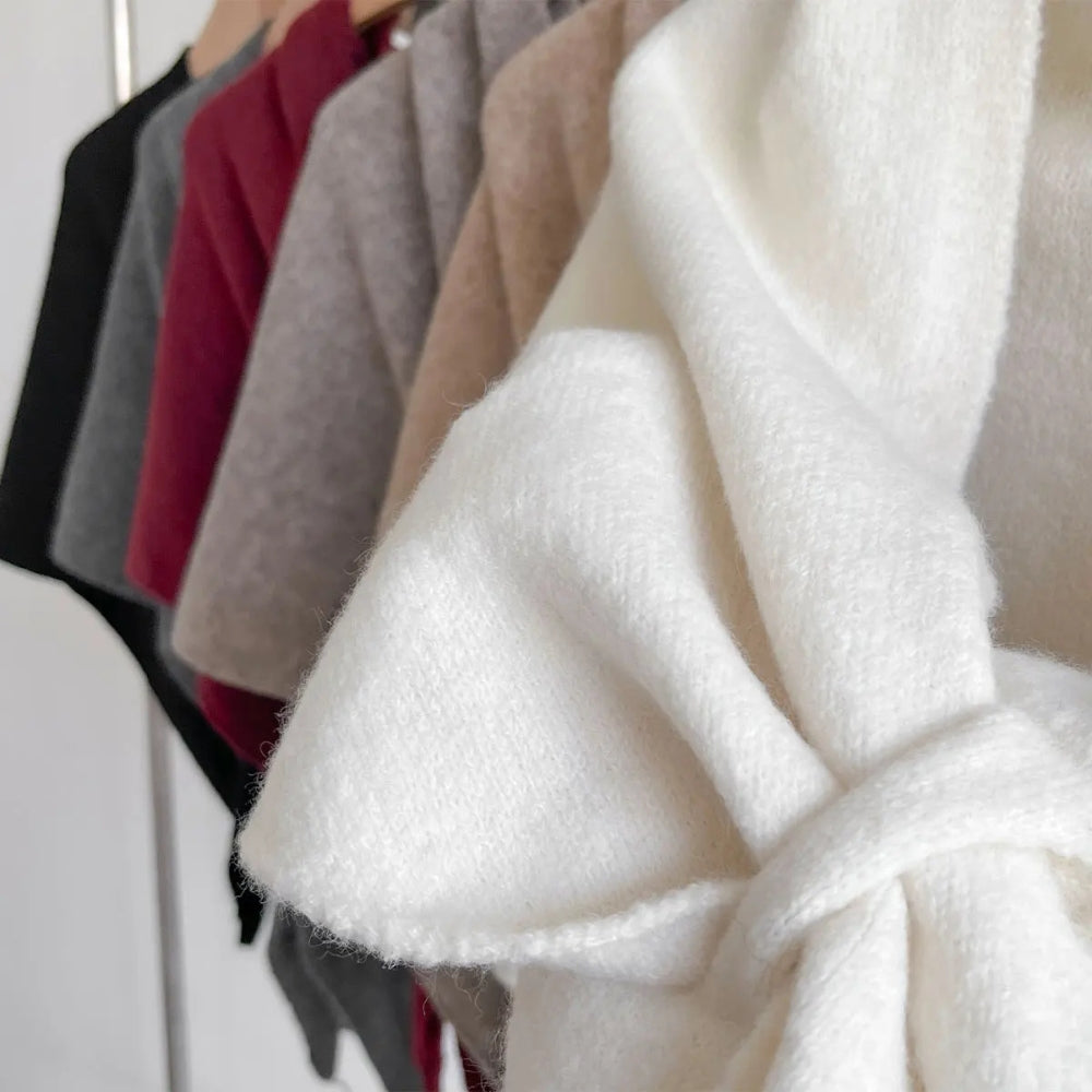 Triangle Soft Poncho Shawl Cape