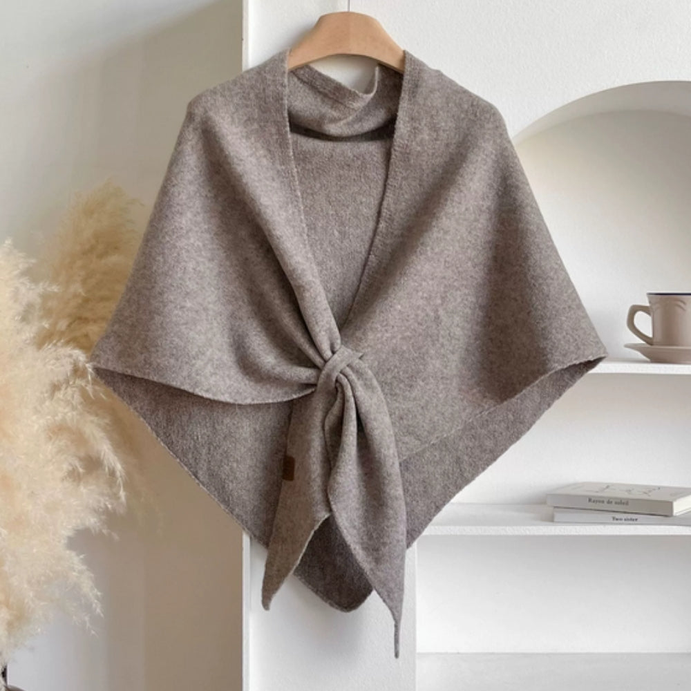 Triangle Soft Poncho Shawl Cape