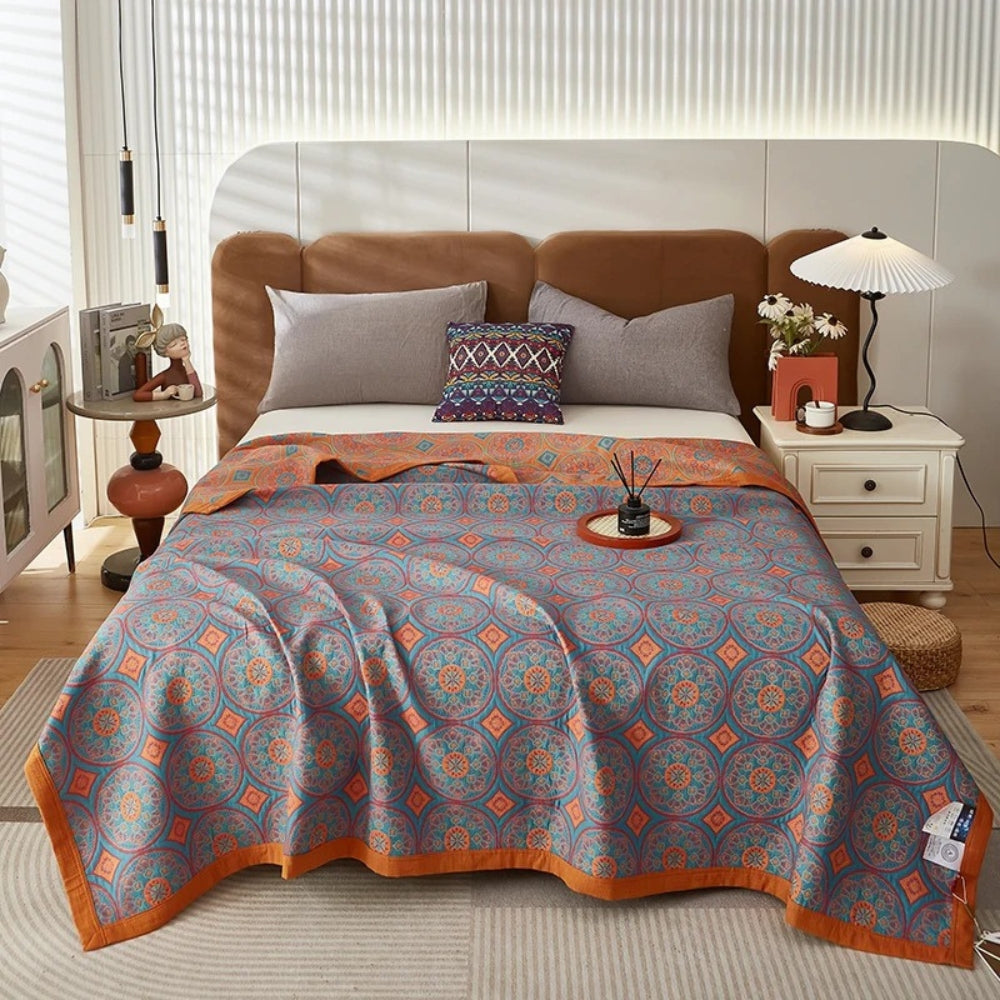 Velina Reversible Cotton Summer Blanket