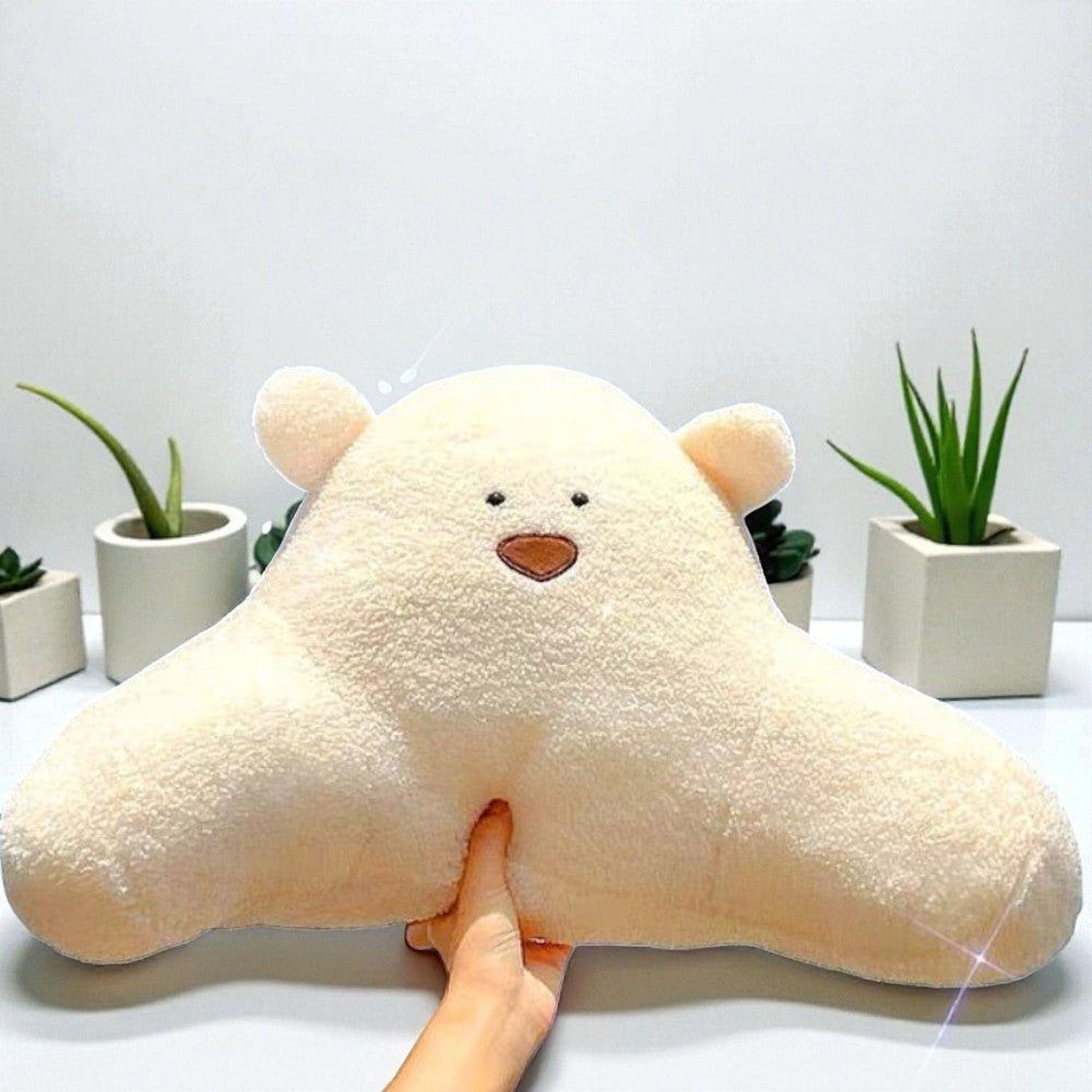 Teddy Shape Waist Backrest Cushion