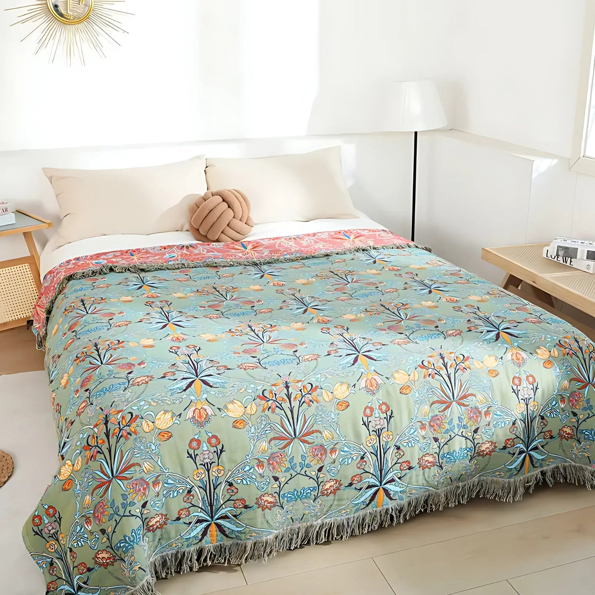 Wild Petal Pure Cotton Reversible Blanket