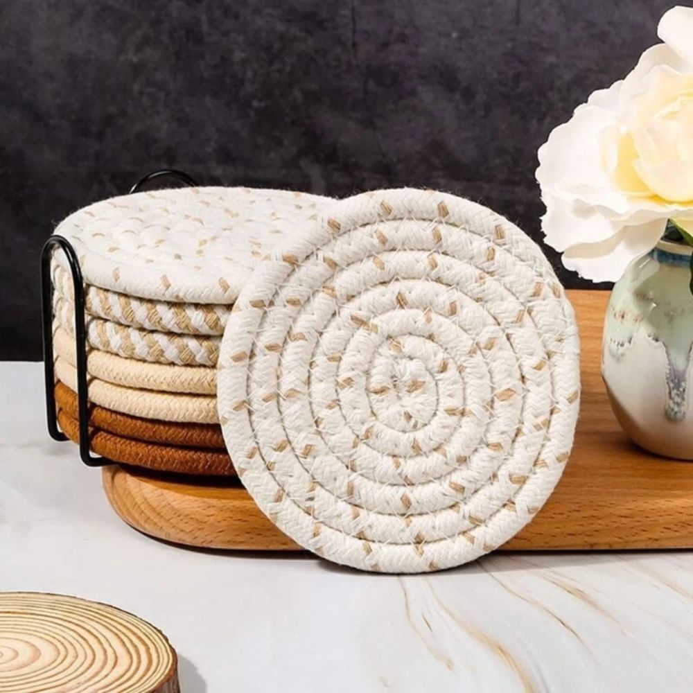 Woven Whirl Coaster Set