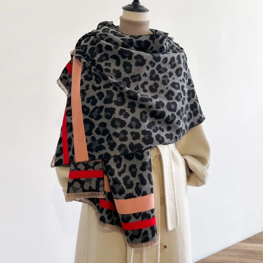 Savanna Style Wool Blend Shawl Scarf