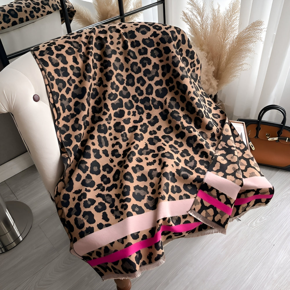 Savanna Style Wool Blend Shawl Scarf