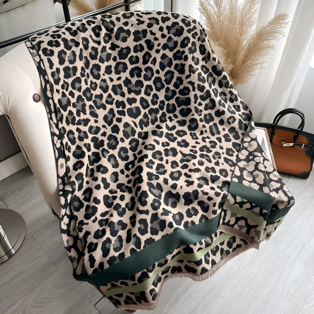 Savanna Style Wool Blend Shawl Scarf