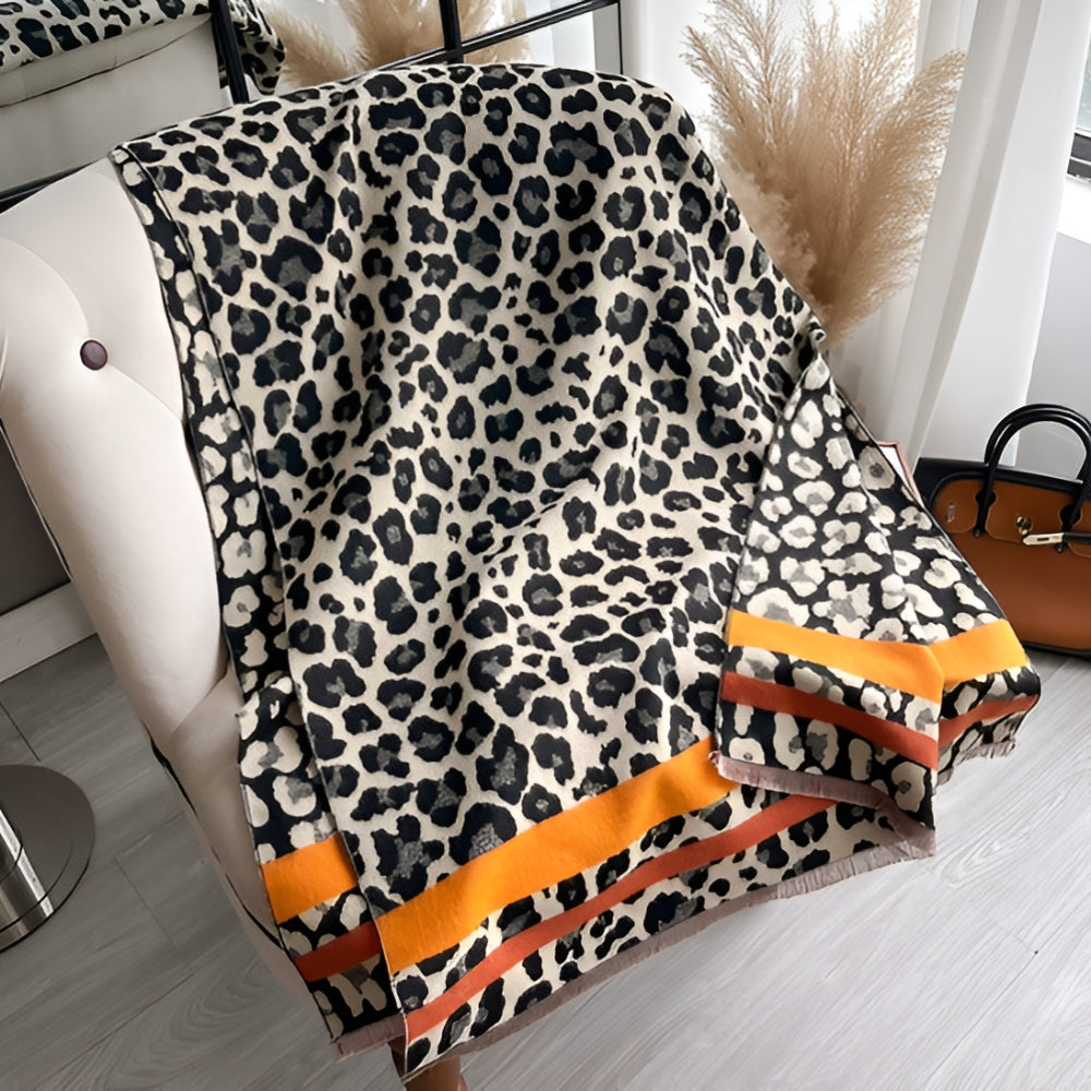 Savanna Style Wool Blend Shawl Scarf