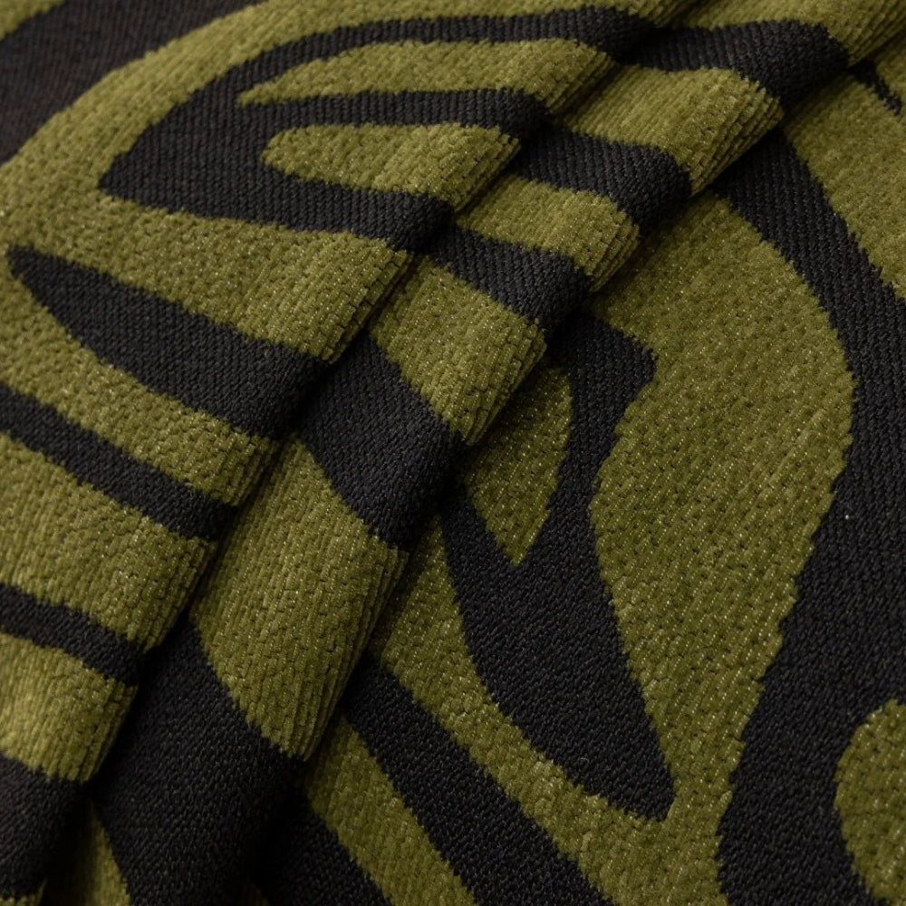 Zentara Chenille Zebra Geometric Sofa Cover