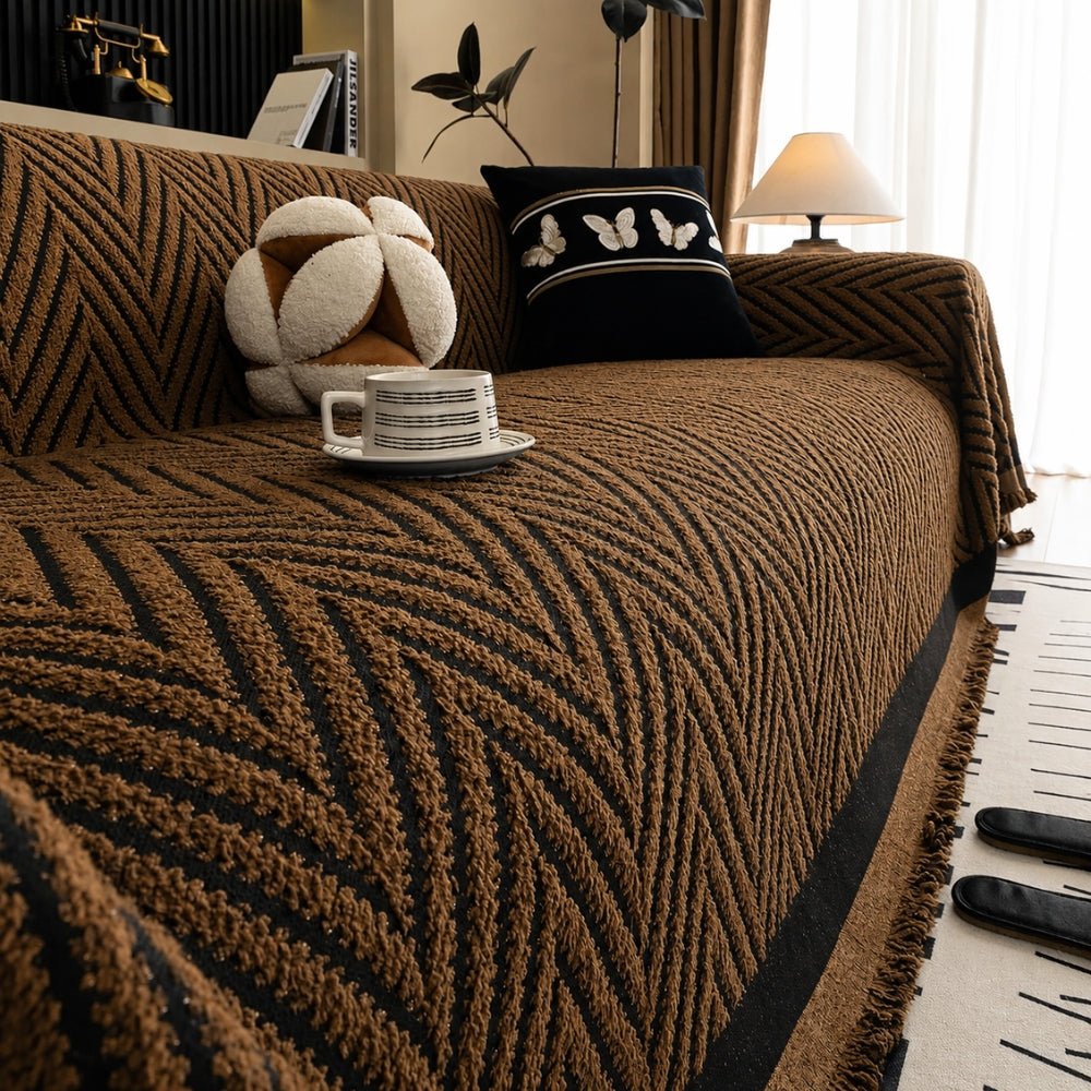 Marella Soft Chevron Sofa Cover