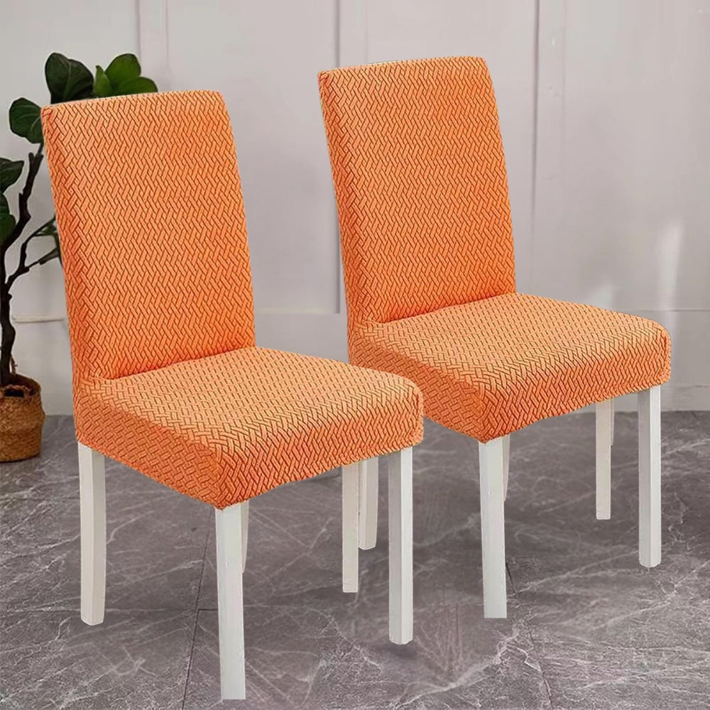 Sylva Jacquard Velvet Stretch Dining Chair Cover